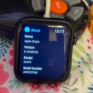 APPLE WATCH SERIES 7 45MM MIDNIGHT ALUMINUM BLACK GPS/CELLULAR